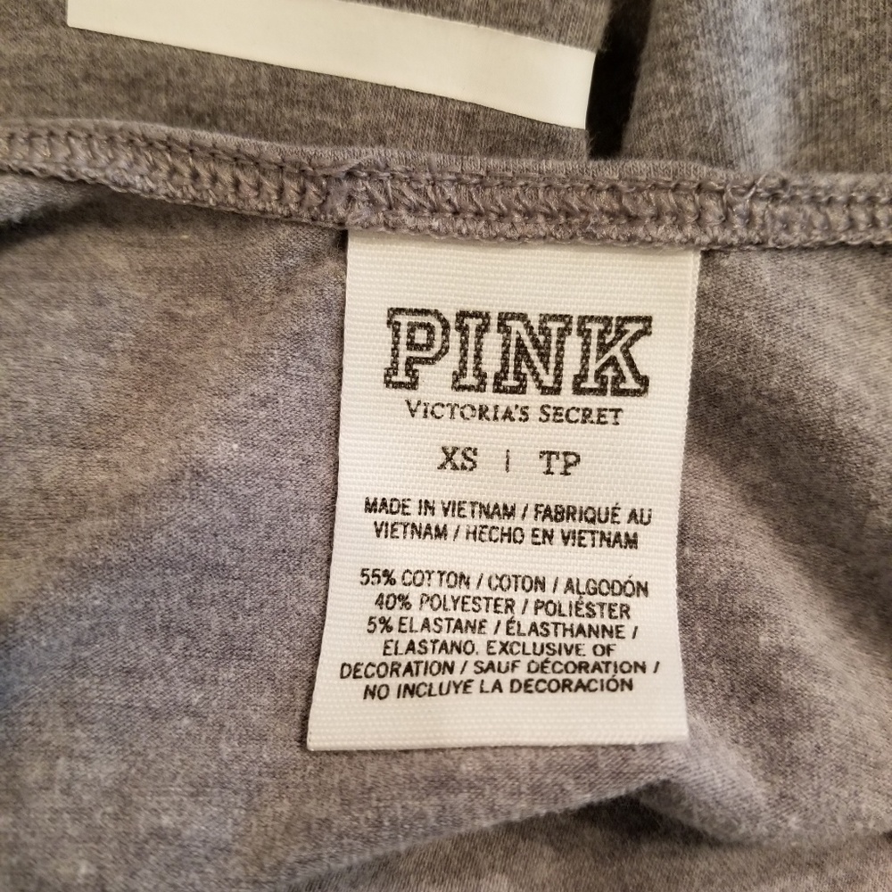 Victoria's Secret Pink Bodysuit Sz XS Gray - Picture 3 of 4